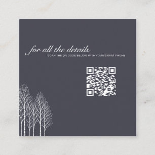 Winter Trees QR Code Enclosure Card