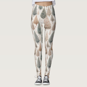 Winter Trees - Rustic Holiday Forest (1) Leggings