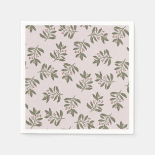 Winter twigs and snow napkin