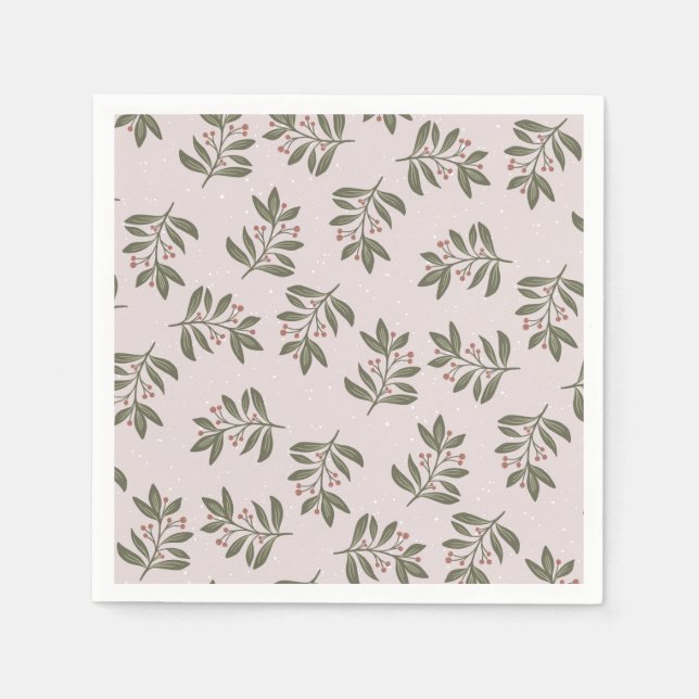 Winter twigs and snow   napkin (Front)