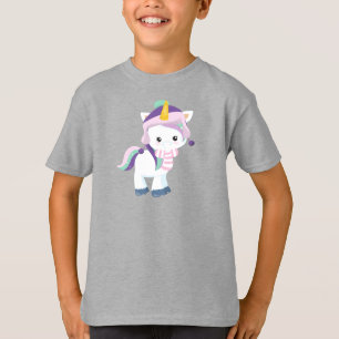 Winter Unicorn, Cute Unicorn, Magic Unicorn, Hat T-Shirt