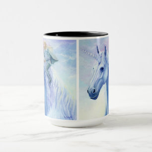 Winter Unicorn Elf Rider Mug