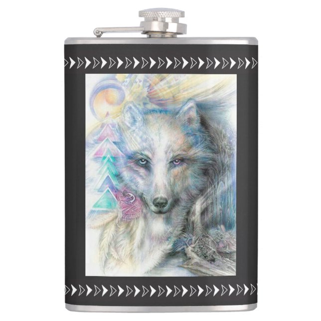 Winter Unicorn Flask (Front)