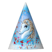Winter Unicorn Party Hats
