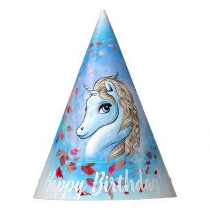 Winter Unicorn Party Hats