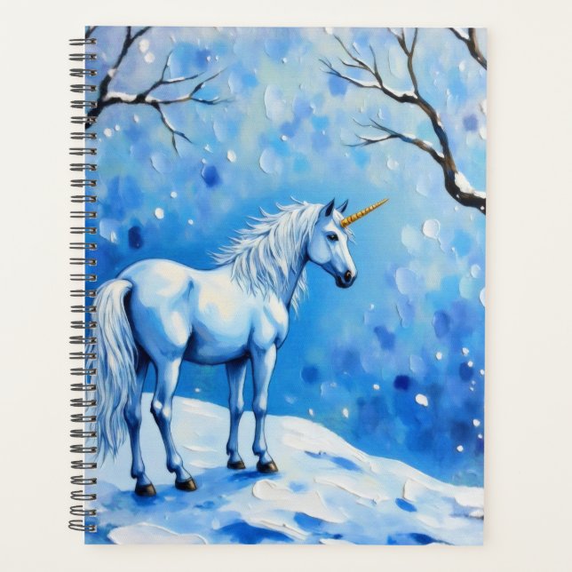 Winter Unicorn Planner (Front)