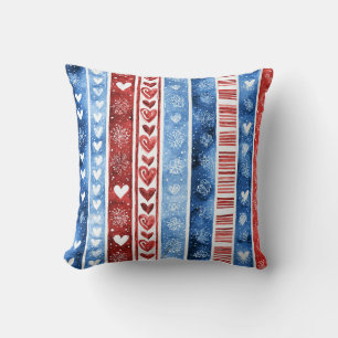 Winter Valentine Pattern Cushion