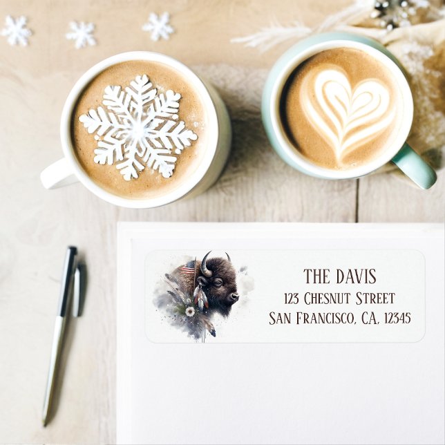 Winter Vibes American Buffalo - Return address  Label (Creator Uploaded)