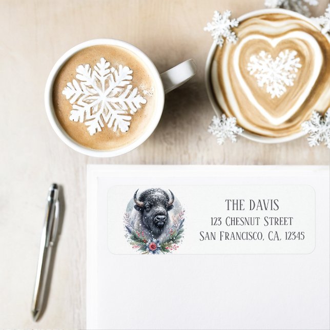 Winter Vibes American Buffalo - Return address  Label (Creator Uploaded)