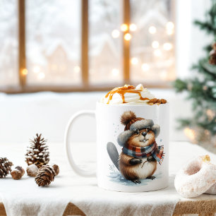 Winter Vibes Beaver - Coffee Mug