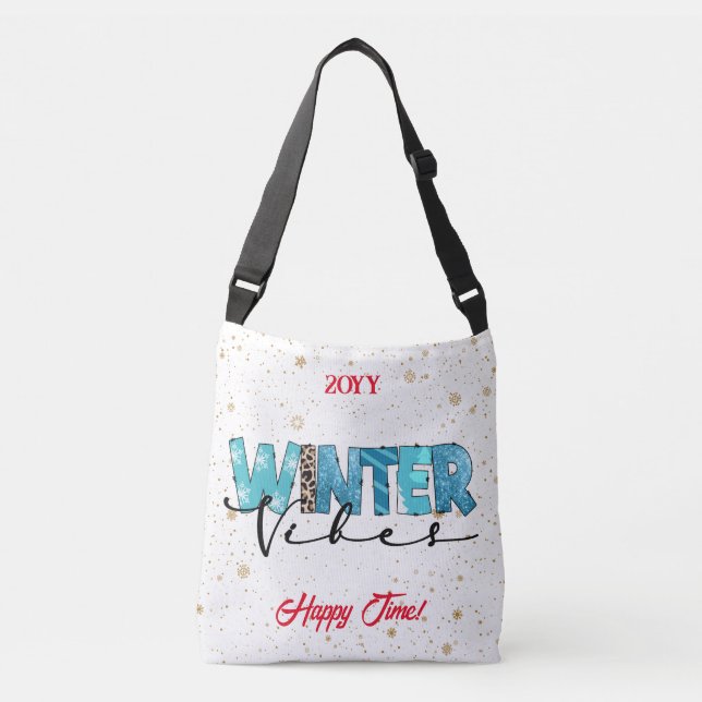 Winter Vibes Customise Crossbody Bag (Front)