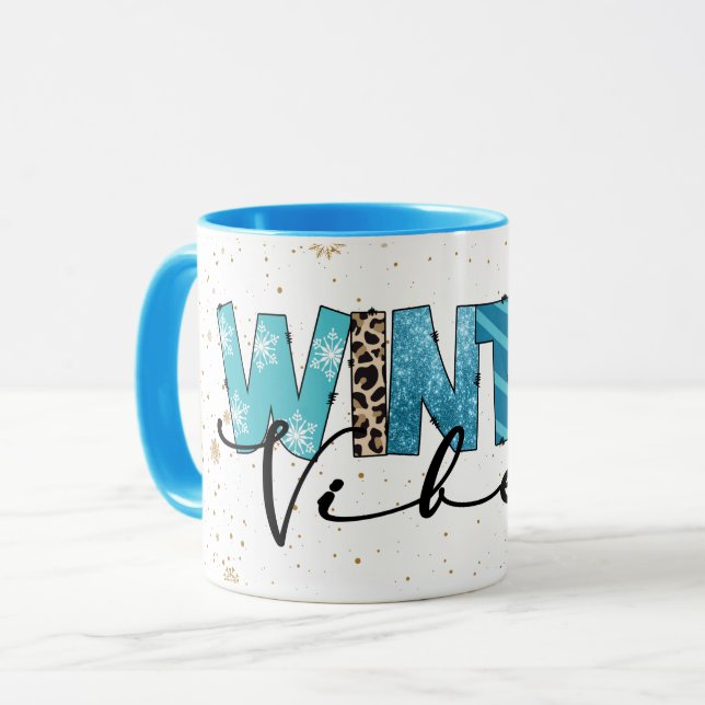 Winter Vibes Customise Mug (Front Left)