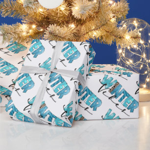 Winter Vibes Customize Wrapping Paper
