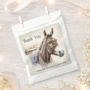Winter vibes Donkey - Birthday Party - Favour Bag