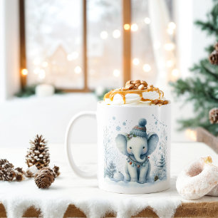 Winter Vibes Elephant -  Coffee Mug