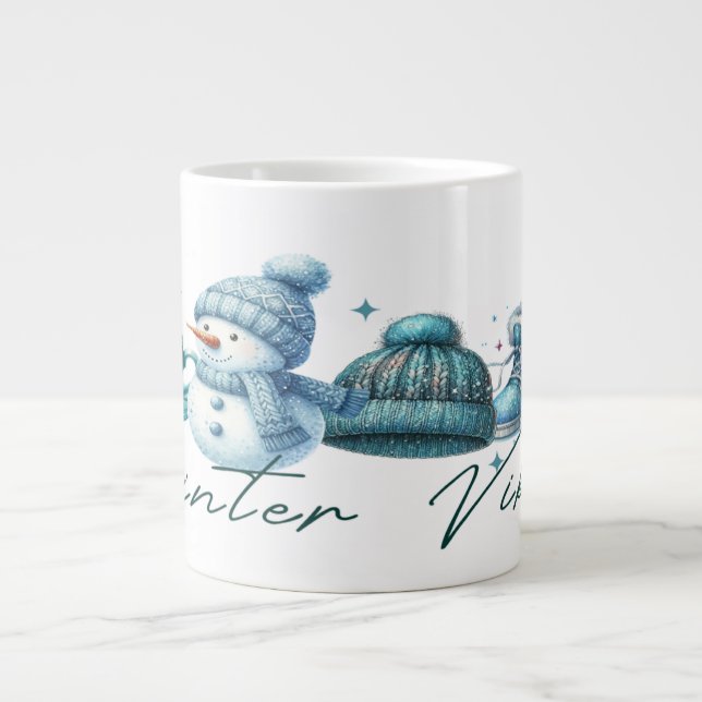 Winter Vibes Mug: A Cosy and Festive Mug Design (Front)