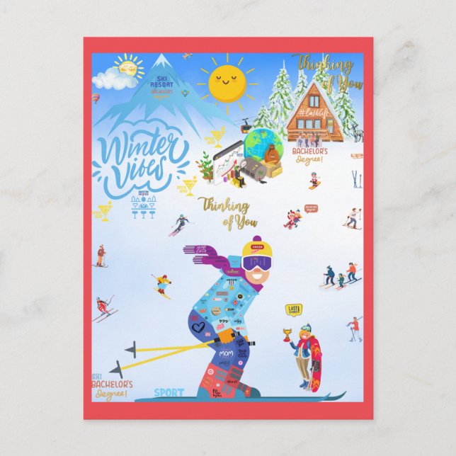 Winter Vibes Postcard (Front)