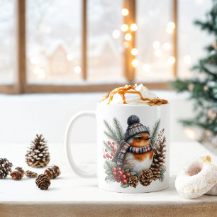 Winter Vibes Robin - Coffee Mug