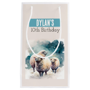 Winter vibes sheep - small gift bag
