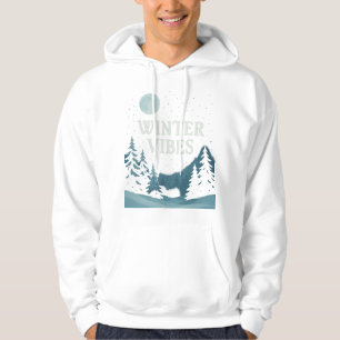 Winter Vibes Snowy Fantasy Design Hoodie