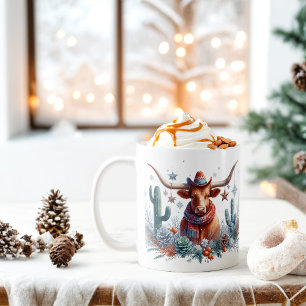 Winter Vibes Texas Longhorn -  Coffee Mug