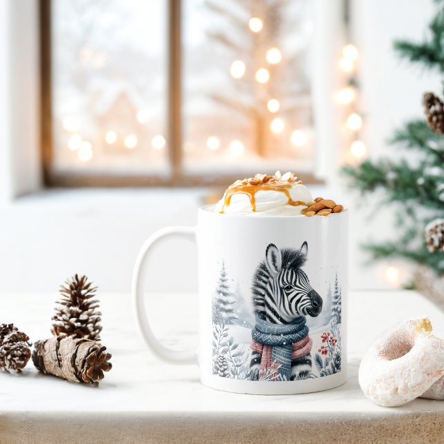 Winter Vibes Zebra -  Coffee Mug (Creator Uploaded)