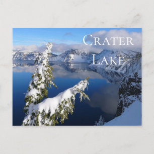 Winter View of Crater Lake, Crater Lake NP, Oregon Postcard