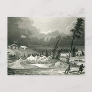 Winter View of Fort Franklin Postcard