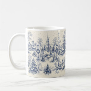 Winter Village Coffee Snowy Church Christmas gift Mug