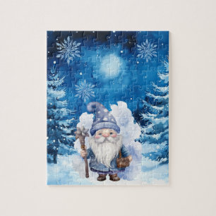 Winter Village & Gnome Jigsaw Puzzle