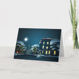 Winter Village Holiday Card