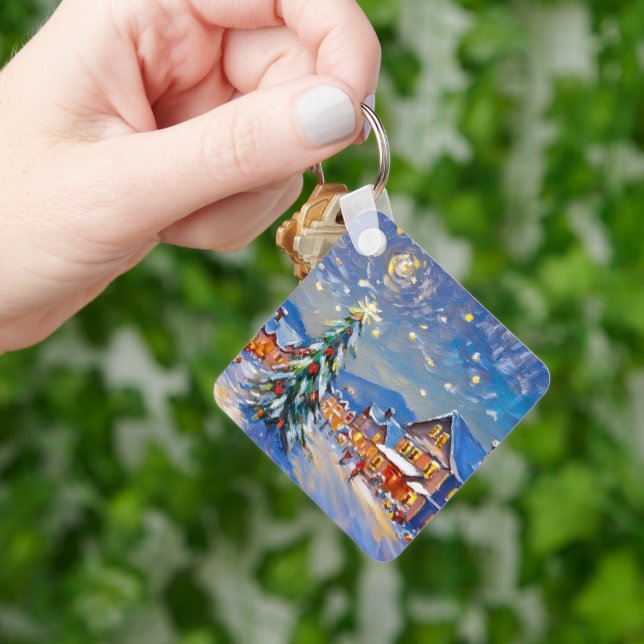 Winter Village Holiday Key Ring (Hand)
