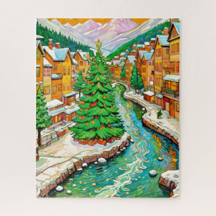 Winter Village Jigsaw Puzzle