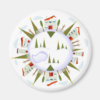 Winter Village Magnet