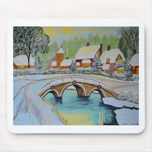 winter village mouse pad (Front)