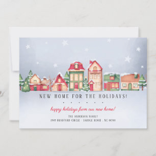 Winter Village New Home for the Holidays Christmas Invitation