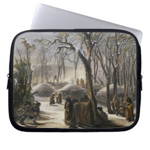Winter Village of the Minatarres, plate 26 from Vo Laptop Sleeve