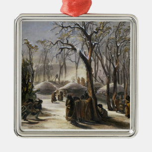 Winter Village of the Minatarres, plate 26 from Vo Metal Ornament