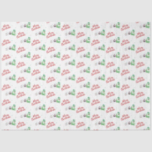 Winter Village Scene Merry Christmas Tissue Paper