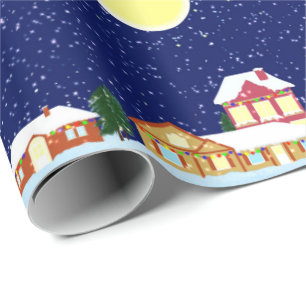 Winter Village Wrapping Paper