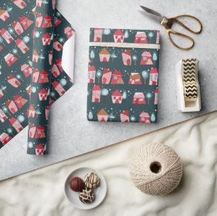 Winter Village Wrapping Paper