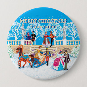  Winter walk  10 Cm Round Badge