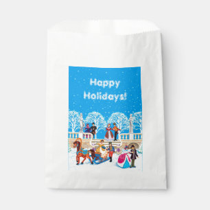 Winter walk favour bag