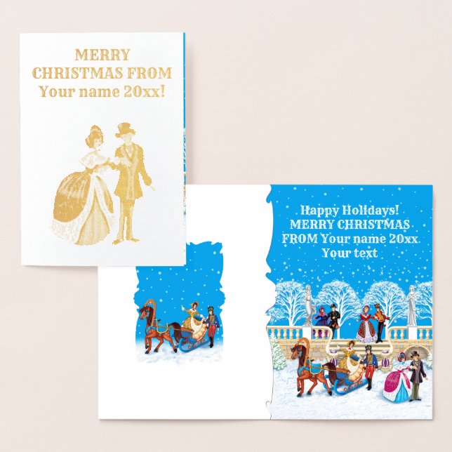 Winter walk foil card (Display)