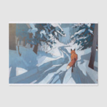 Winter Walk Home, Snowy Lone Fox