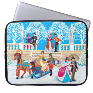 Winter walk laptop sleeve