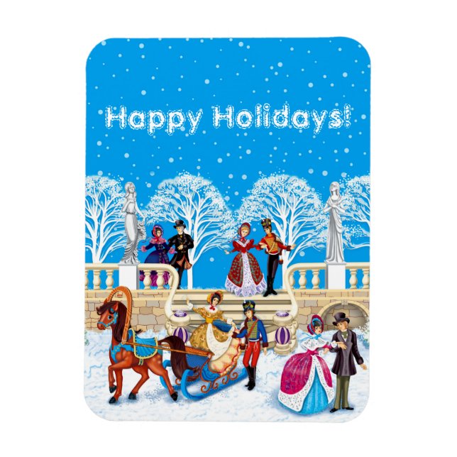 Winter walk magnet (Vertical)