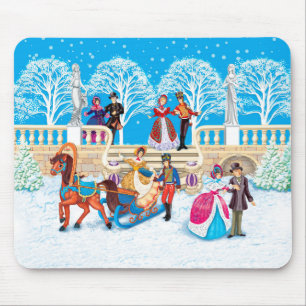 Winter walk mouse pad