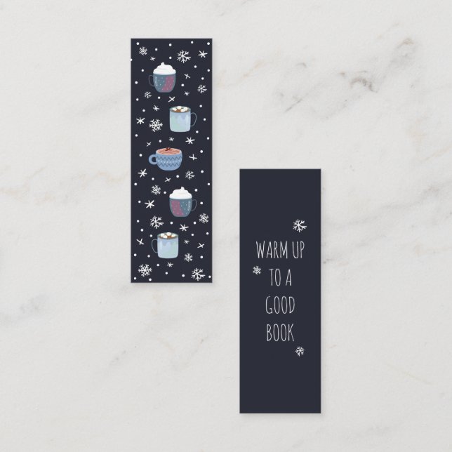 Winter Warm Up Mini Bookmark  Calling Card (Front/Back)