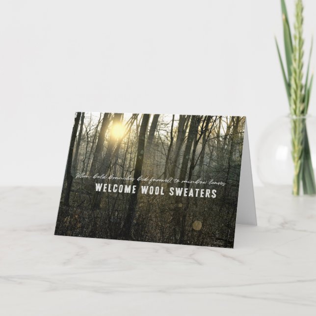 WINTER WARMTH Greeting Card (Front)